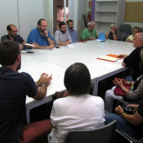 Ciutadans compromès amb el soterrament dels FGC entre Gràcia i Can Feu.