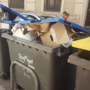 Ciudadanos (Cs) Sabadell propone una prueba piloto de recogida de basuras comerciales puerta a puerta en el centro